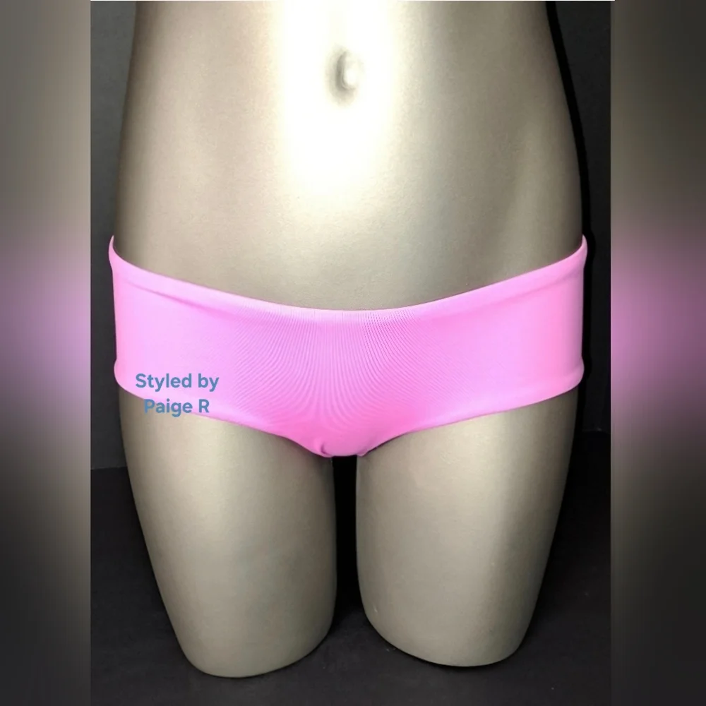 💕SKIMS Low Rise Hipster Bikini Bottoms Swimsuit Swim Suit Pink NEON ORCHID S